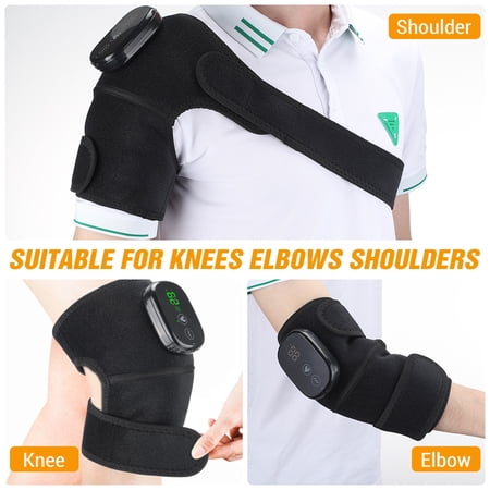 3 IN 1 Heated Vibration Shoulder Brace Support,Heating Vibration Massage Protector Shoulder Strap,Shoulder Massager,Relieve Shoulder Muscle Pain Gift