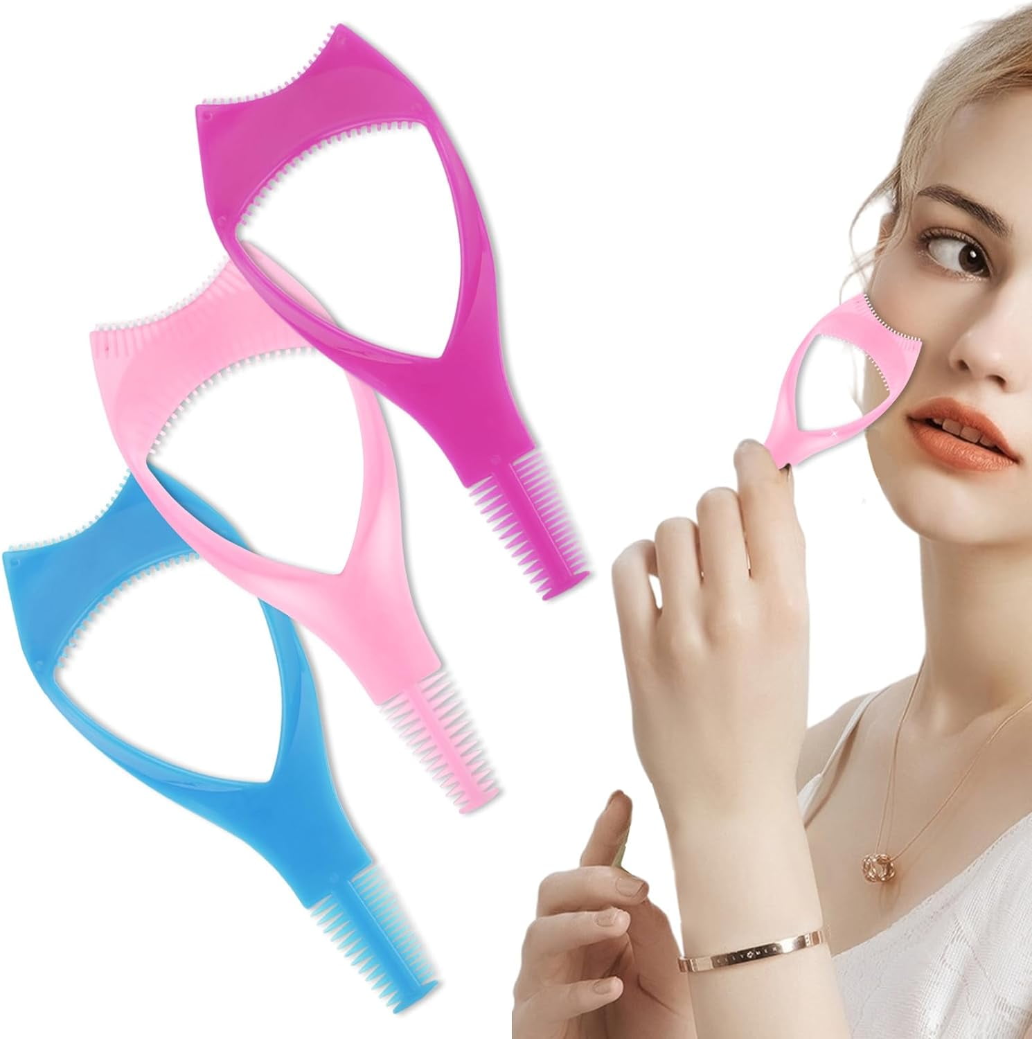 3 IN 1 Mascara Shield Lash Buddy Makeup Cosmetic Eyelash Tool Eyelash