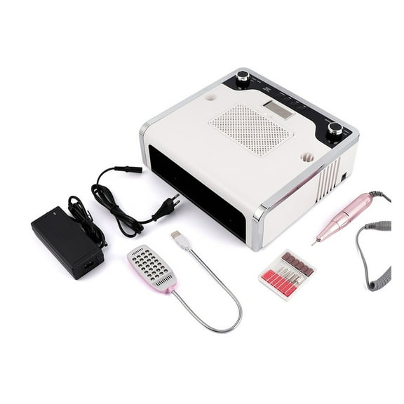 3 IN 1 Nail Machine Set With 108W LED Lamp Nails Dryer And Powerful Vacuum Cleaner & Electric Nail Drill Manicure Machine