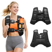 2026 3-in-1 Weighted Vest Kit with Phone Holder & Water Pocket, 12lb Chest-friendly Vest for Running, Walking, Workout, Fitness, Cardio, Training & Strength Building