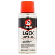 3-IN-ONE Lock Dry Lube, 2.5 OZ [12-Pack]   Residential Use, Standard Application