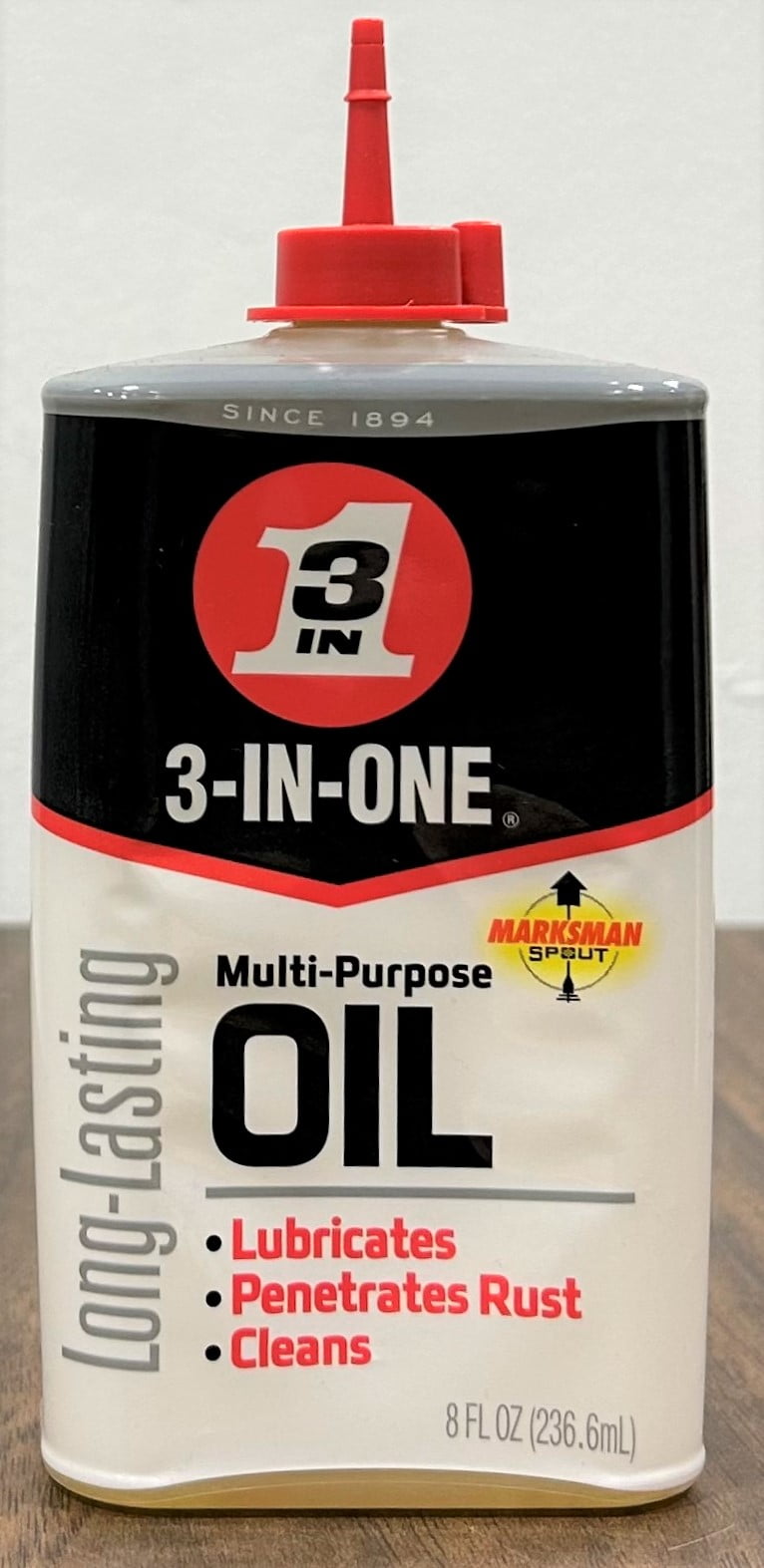 3INONE Versatile MultiPurpose Oil, 8 FL OZ, Cleans, Lubricates, Protects Tools and Equipment