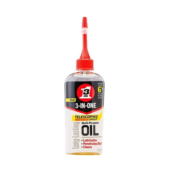 3-IN-ONE Multi-Purpose Oil with Telescoping Marksman Spout, 4 OZ
