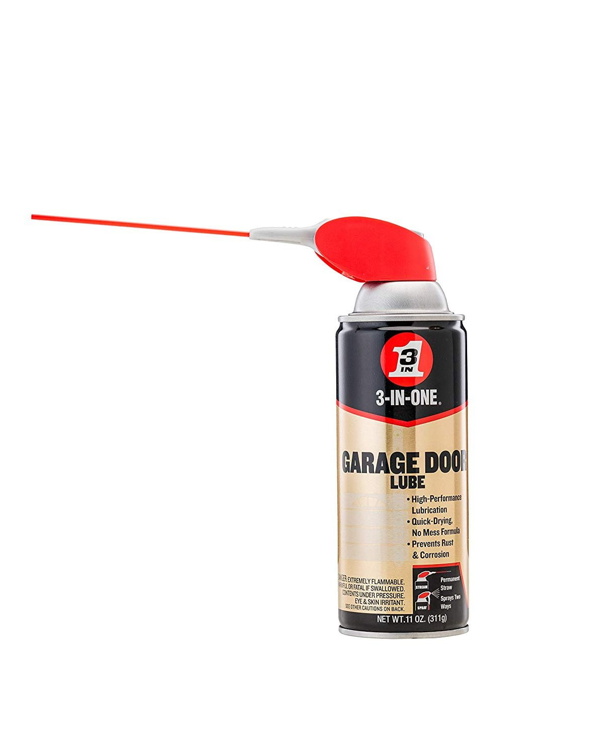 3-IN-ONE Professional Garage Door Lubricant with SMART STRAWSPRAYS