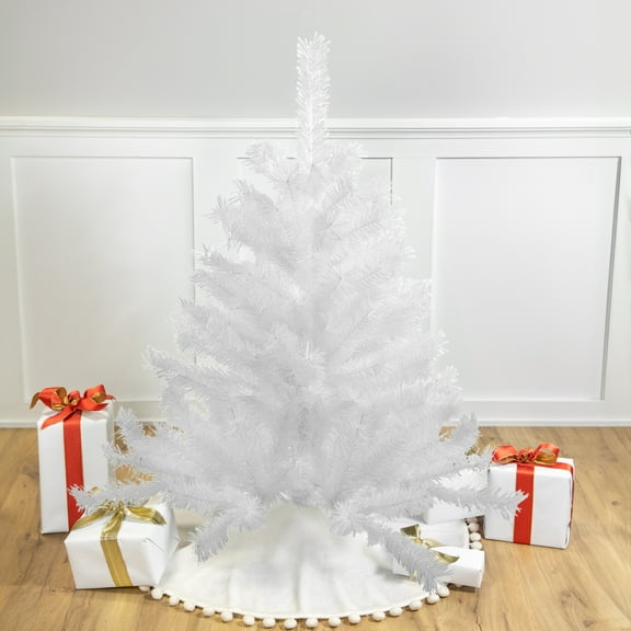 Northlight 3' Unlit Artificial Christmas Tree Full Frosted Spruce