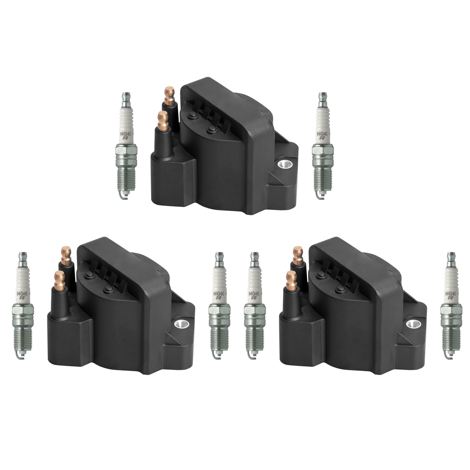 Set Of 3 Ignition Coils Pack DR39 With Control Module | For Chevrolet Buick Pontiac Oldsmobile