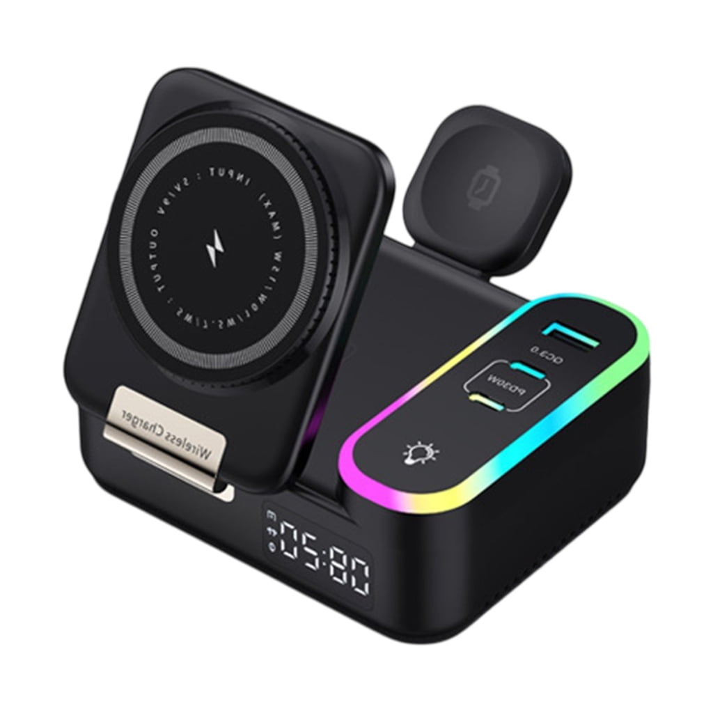 3 In 1 15W Magnetics Chargers With Flexible Retractable Cable For Phones And Watches