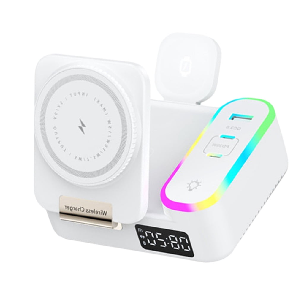 3 In 1 15W Magnetics Chargers With Flexible Retractable Cable For Phones And Watches