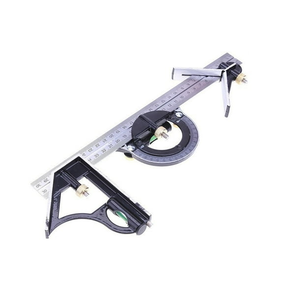 3 In 1 300mm Adjustable Measuring Ruler Multi Combination Square Angle Finder Protractor Tools ,Widely Use