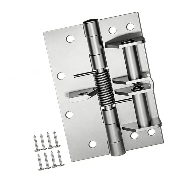 3 In 1 Adjustable Auto Closing Spring Hinge Strong Stainless Steel with Quiet Mechanism Easy to Use for Cabinet Door