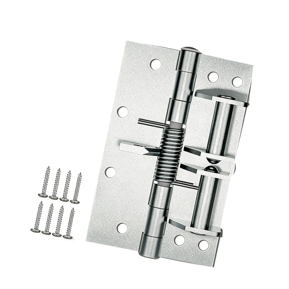 Automatic Door Hinge with Spring Loading Mechanism & Erosion Resistant Stainless Steel Construction for Cabinet Door
