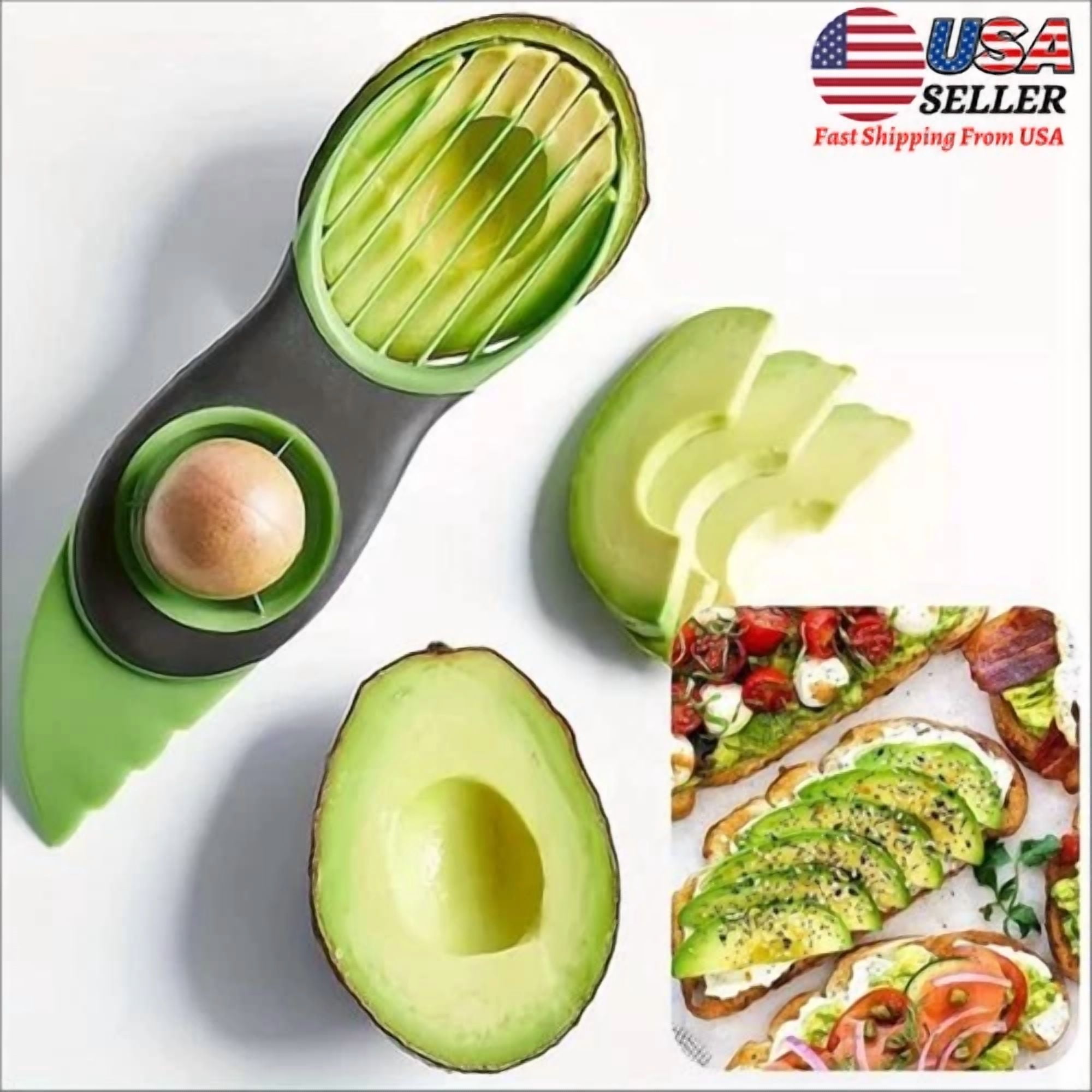 3-In-1 Avocado Cutter And Pit Remover Fruit Slicer Peeler Kitchen Tools ...