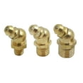thumbnail image 1 of 3 In 1 Brass M6 M8 M10 Thread 45 Degree Angle Grease Nipple Fittings Assortment Kit for Car, 1 of 5