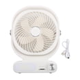 thumbnail image 1 of 3-In-1 Car-Mounted Electric Fan Home Desktop Swinging Illumination Usb Charging, 1 of 9