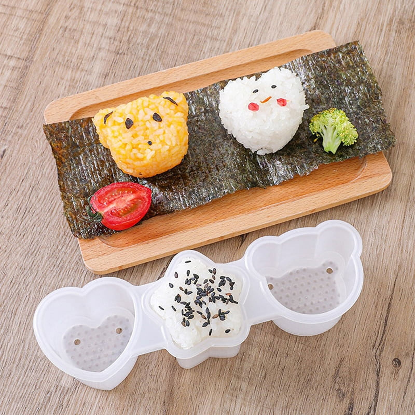 Train Shape Sushi Rice Press Mold Nori Press Cutter Cutting Mat Set Baby  Love