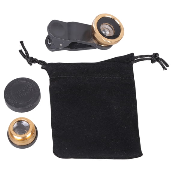 3 In 1 Clip On Smartphone Fisheye Lens Phone Camera Lens for Most Phone Wide Angles Fish Eye Lens