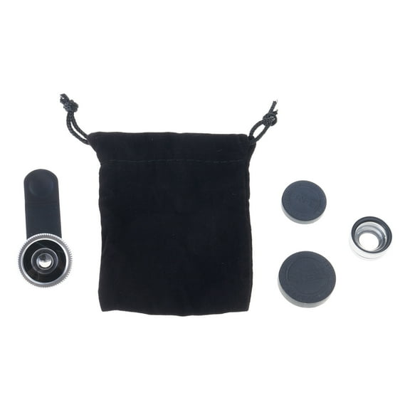 3 In 1 Clip On Smartphone Fisheye Lens Phone Camera Lens for Most Phone Wide Angles Macro Fish Eye Lens