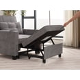 thumbnail image 1 of 3-In-1 Convertible Chair Pull out Sleeper Sofa Bed,Single Sofa Chair with Usb Ports Wear-Resistant and Anti-Scratch,Convertible Sleeper Chair for Living Room,Light Grey, 1 of 7