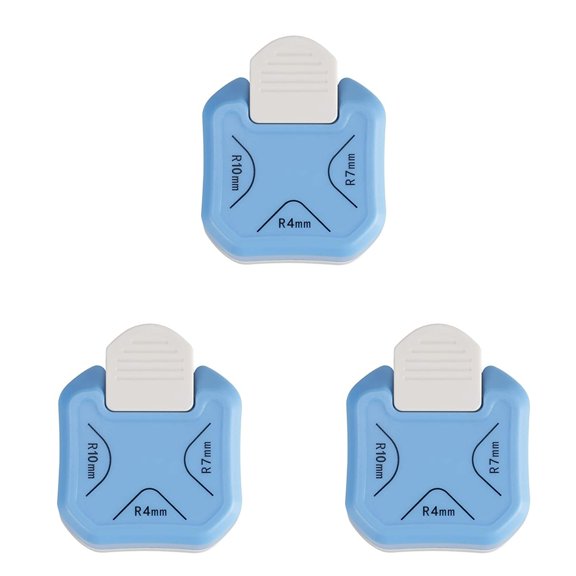 3 In 1 Corner Rounder Punch 3 Way Corner Cutter For Paper Craft Laminate DIY 3PCS