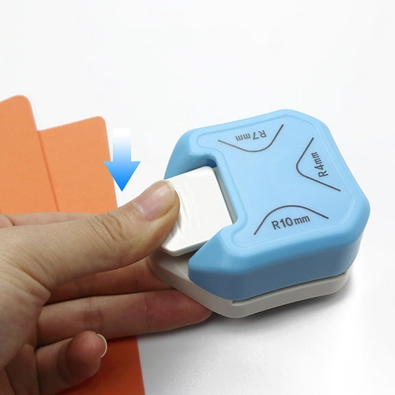 3 In 1 Corner Rounder Punch 3 Way Corner Cutter For Paper Craft Laminate DIY, 6.1 cm×7.4 cm×3.4 cm, Blue