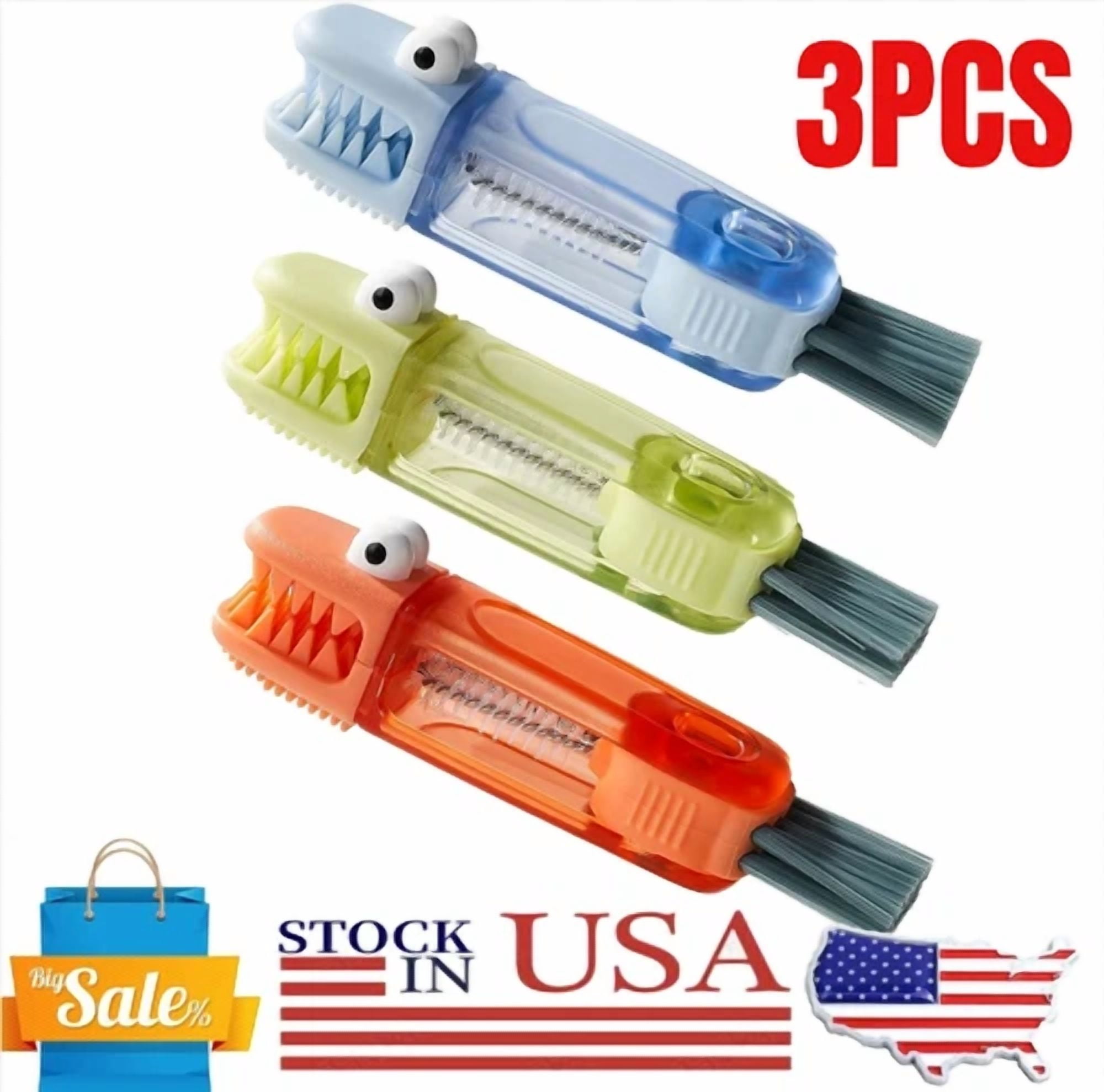 3 In 1 Cup Lid Cleaning Brush Crevice Cleaning Brush Bottle Brushes For Cleaning