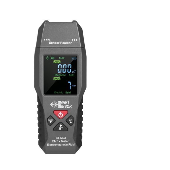 3 In 1 Digital Radiation Detector Dosimeter Electric Magnetics Field Temperature LCD Display Handheld Multifunctional EMF Tester ,Portable