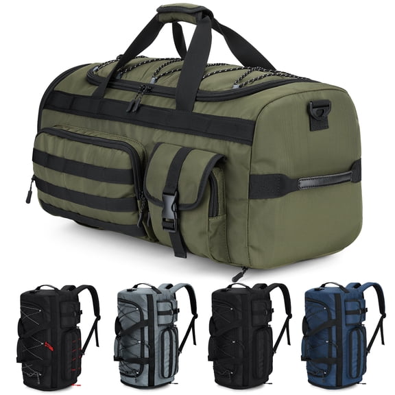 Gonex 45L Travel Duffel Bag for Men, 3 in 1 Gym Bag Backpack with Shoes Compartment for Sports Weekender Workout