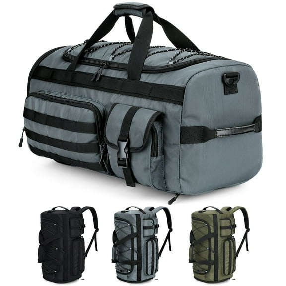 Gonex 45L Travel Duffel Bag for Men, 3 in 1 Gym Bag Backpack with Shoes Compartment for Sports Weekender Workout