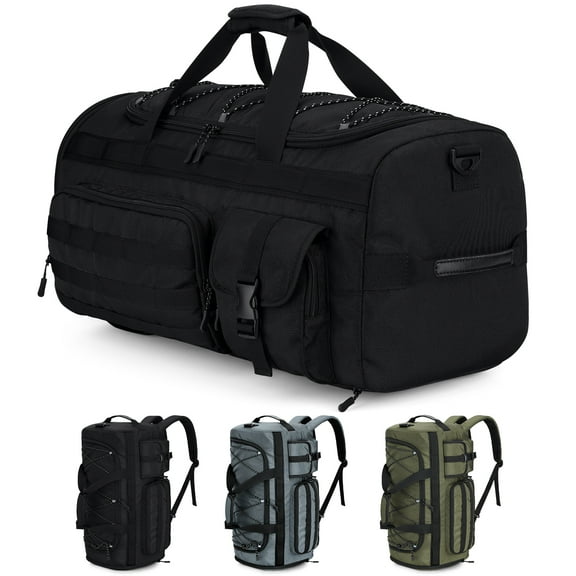 Gonex 45L Travel Duffel Bag for Men, 3 in 1 Gym Bag Backpack with Shoes Compartment for Sports Weekender Workout