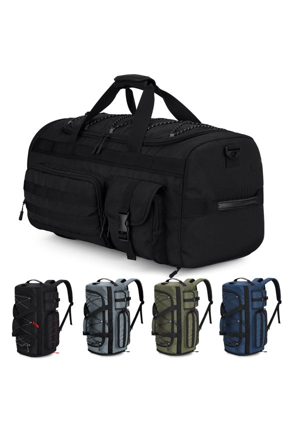 45L Travel Duffel Bag for Men, 3 in 1 Gym Bag Backpack with Shoes Compartment for Sports Weekender Workout