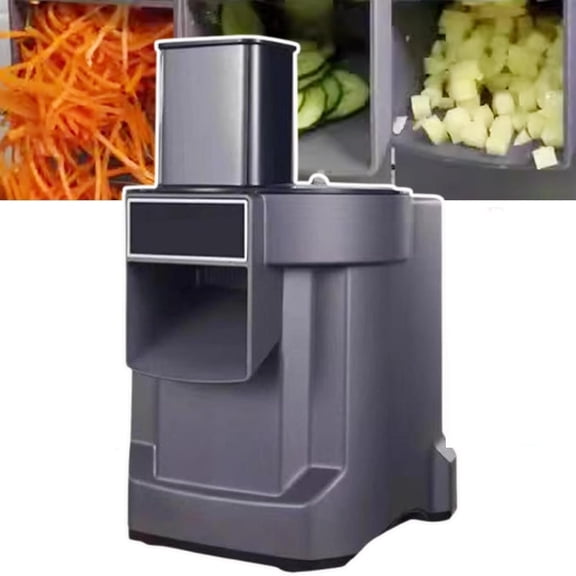3-In-1 Electric Vegetable Cutter | 100w Multifunction Dicer Chopper | Automatic Fruit And Vegetable Cutting Slicer Machine | Strips Food Processor For Home/Commercial
