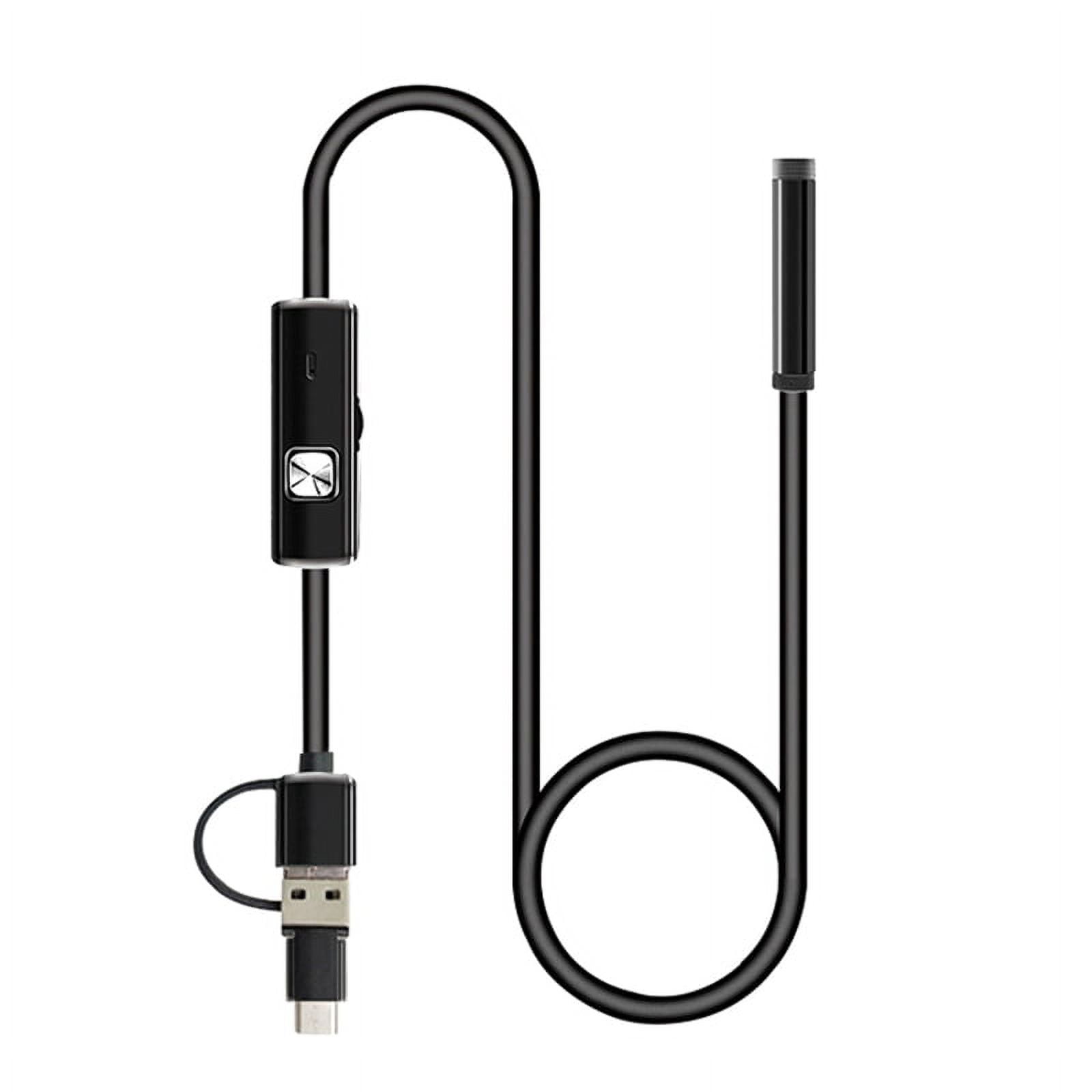Endoscope Camera 480P/5.5mm/Hard Wire/IP67 Waterproof for Car Maintenance and Industrial Sewer Inspection 5M