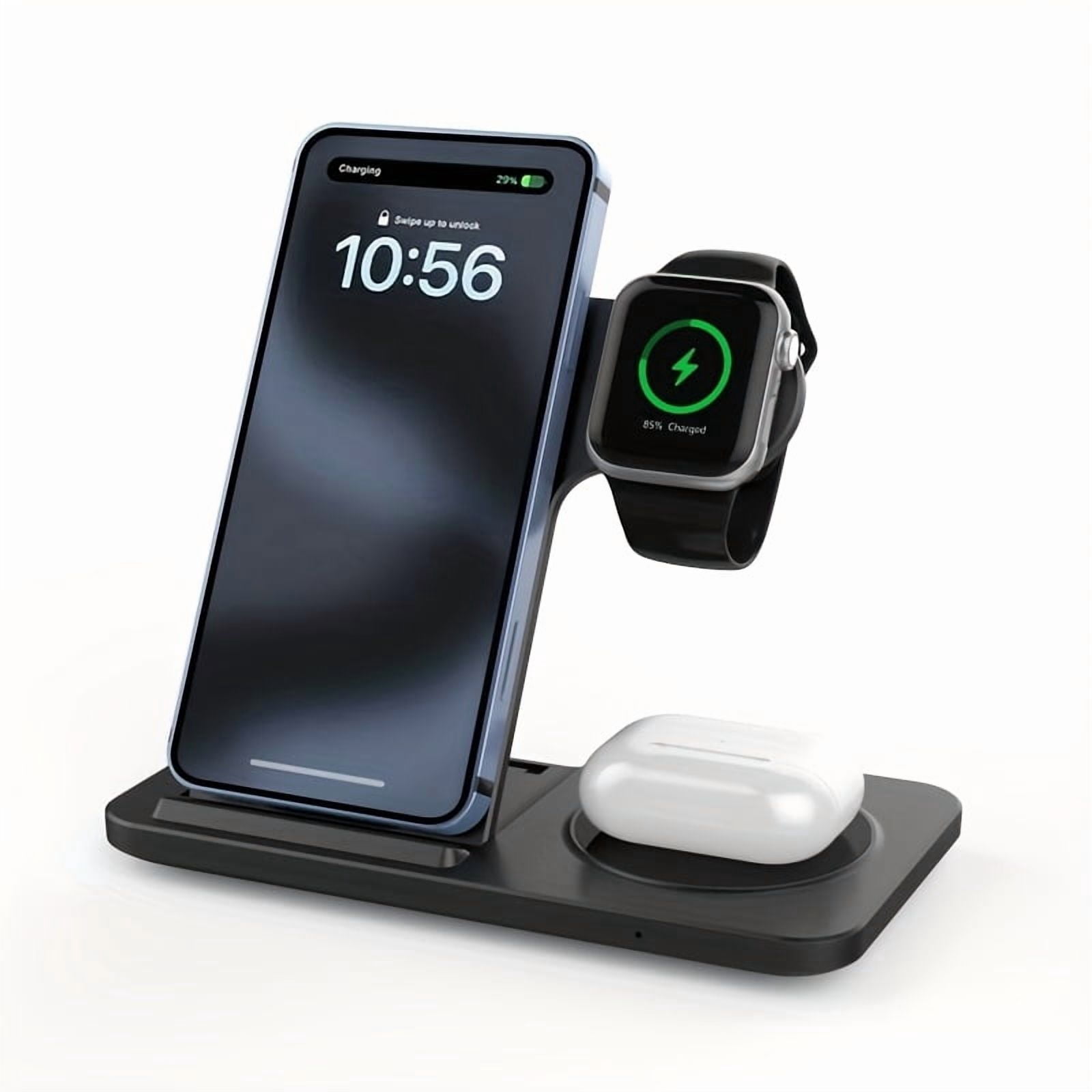 3-In-1 Foldable Portable Wireless Charger Suitable for Iphone, for Samsung And Other Wireless Charging Models, for Apple Watch, for Airpods