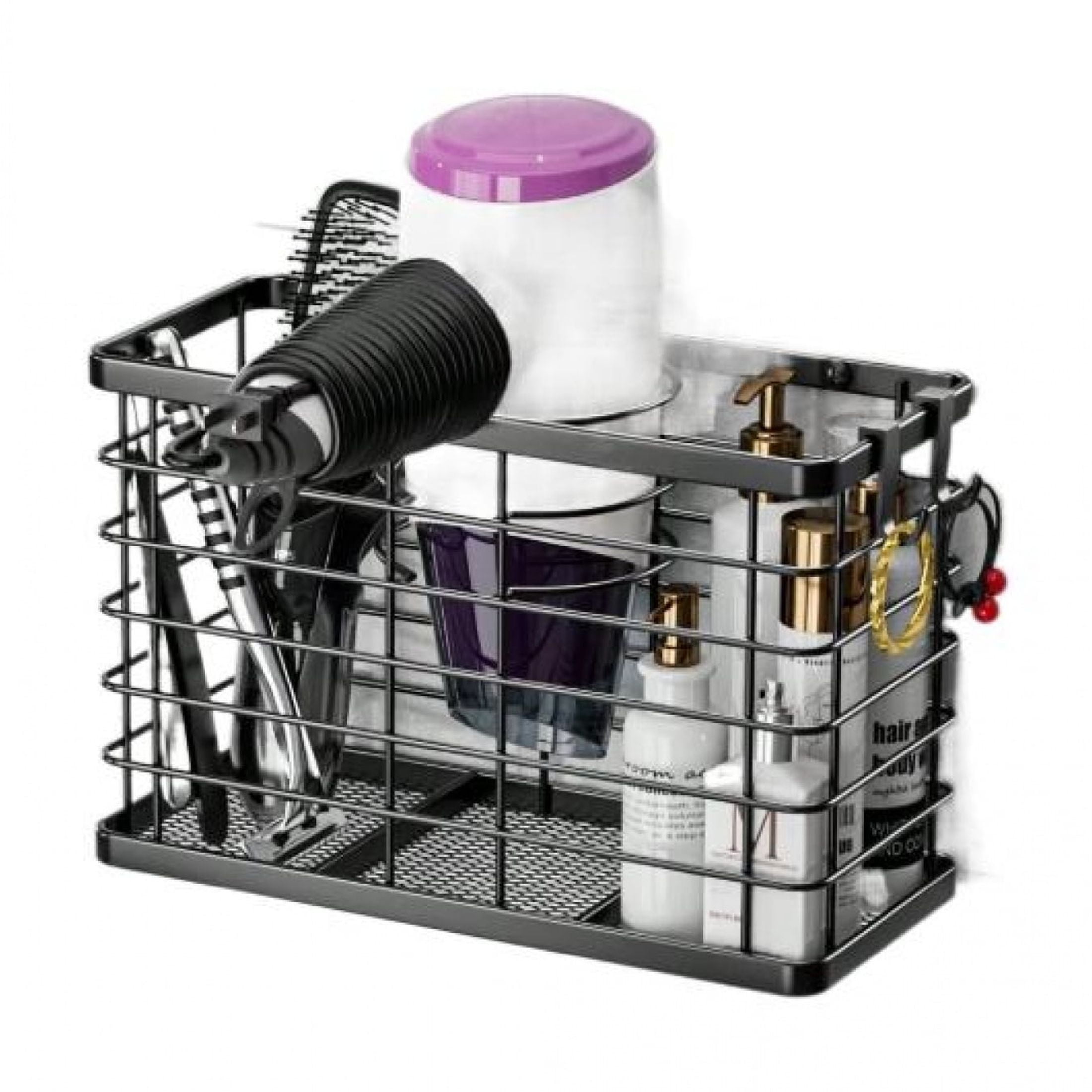 3-In-1 Hair Tool Organizer Blow Dryer Holder Adjustable Height