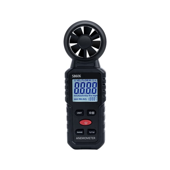 Mcbazel 3 In 1 Handheld Digital Anemometer Measuring Wind Speed/Temperature/Wind Chill with Backlight
