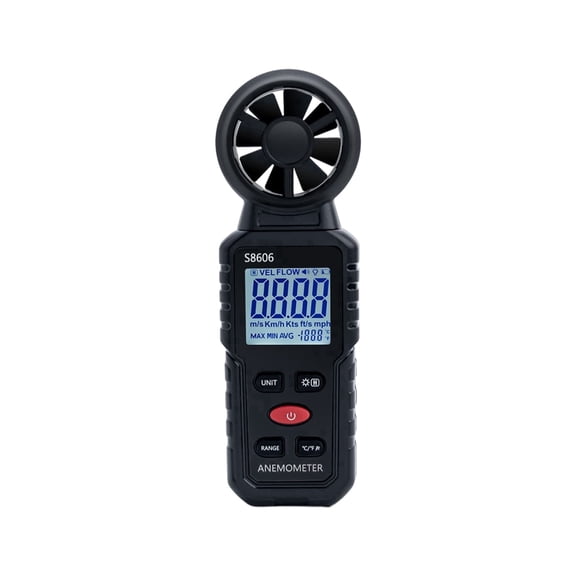 Mcbazel 3 In 1 Handheld Digital Anemometer Measuring Wind Speed/Temperature/Wind Chill with Backlight