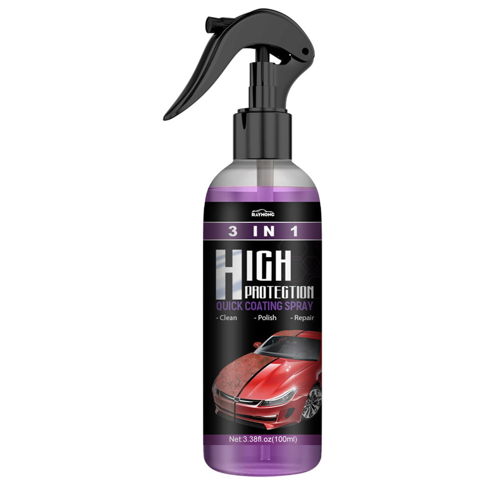 3 In 1 High Protection Quick Car Coating Spray, Ceramic Car Spray, Ceramic  Coating Spray, Newbeeoo Car Coating Spray, 3-In-1 High Protection Car Spray