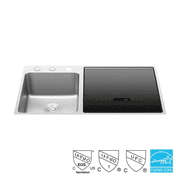 VersaWash 18 in. 3-in-1 In-Sink Dishwasher and Produce Cleaner with and 15-minute Wash Cycle