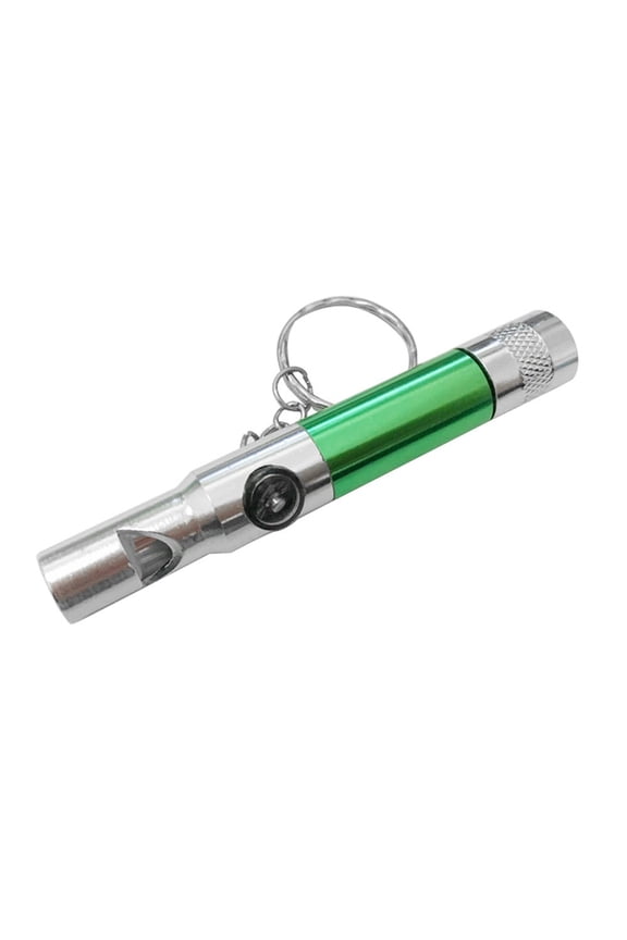 3 In 1 Keychain Flashlight Compass Whistle Camping Survival Hiking Tool