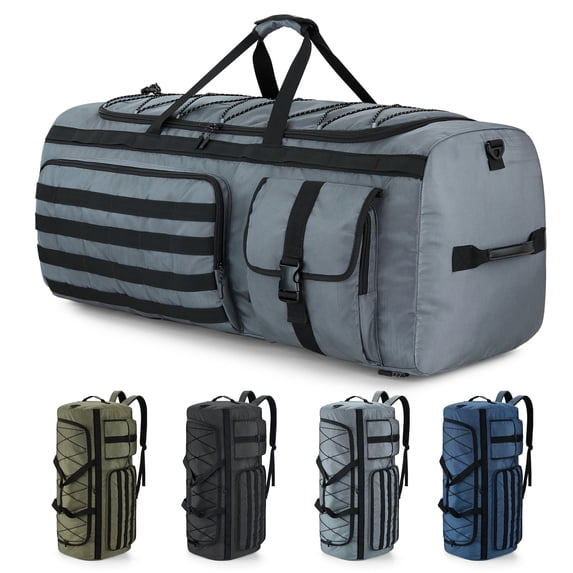 Gonex 130L Travel Duffel Bag for Men, 3 in 1 Extra Large Gym Bag Backpack with Shoes Compartment for Weekender Sports Workout