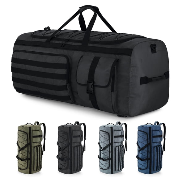 Gonex 130L Travel Duffel Bag for Men, 3 in 1 Extra Large Gym Bag Backpack with Shoes Compartment for Weekender Sports Workout