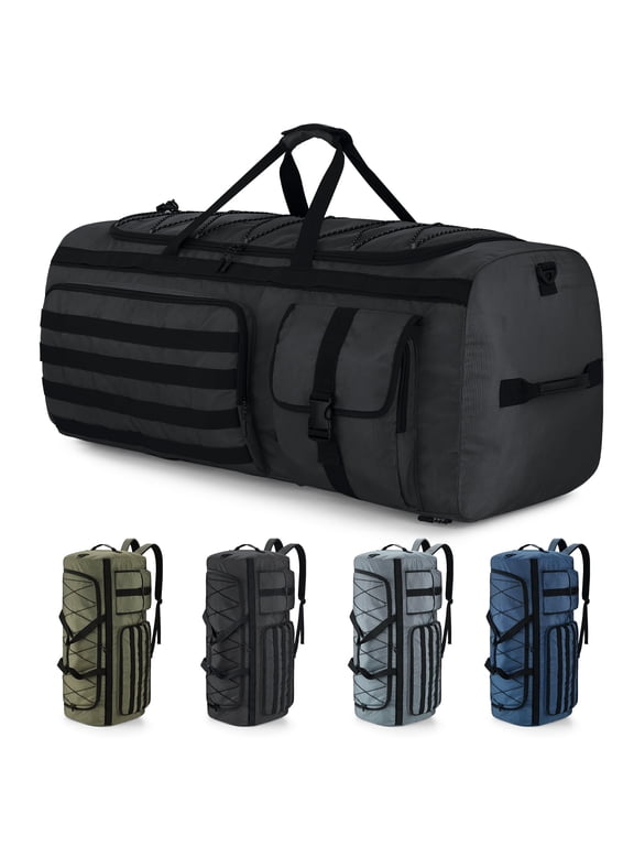 130L Travel Duffel Bag for Men, 3 in 1 Extra Large Gym Bag Backpack with Shoes Compartment for Weekender Sports Workout
