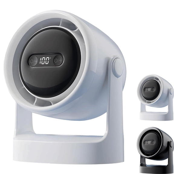 3-In-1 Led Light & Built-In Aromatherapy Diffuser Silent Mini Fan, Silent Desktop Fan with 3 Speeds, for Office, Home, Travel