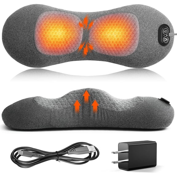 3 In 1 Lower Back Massager, Triple Fusion Back Massager With Heat, Vibration And Stretch, Ergonomic Design For Home
