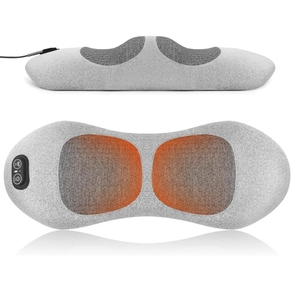 3 In 1 Lower Back Massager, Triple Fusion Back Massager With Heat, Vibration And Stretch,Lumbar Support Pillow With Ergonomic Memory Foam