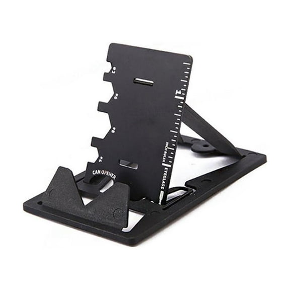 3 In 1 Mini Card Multifunctional Folding Phone Bracket Bottle Opener Tool Kits