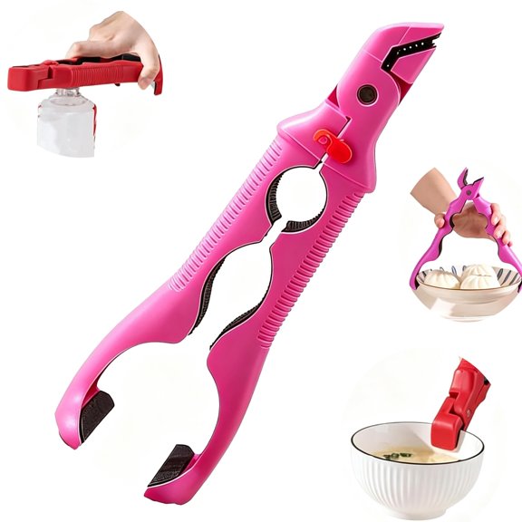 3-In-1 Multi-Purpose Heat-Resistant Clamp, Anti-Scald Bowl Dish Pot Lifter, Non-Slip Silicone