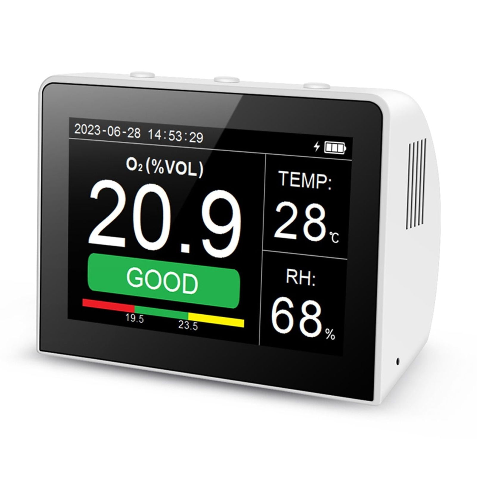 3 In 1 Multifunctional Air Quality Detector 3.5-inch Digital ...
