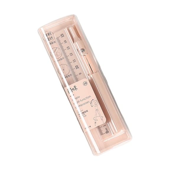 3 In 1 Multifunctional Compass Ruler and Pencil For Students Engineers & Artists