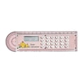 thumbnail image 1 of 3-In-1 Multifunctional Ruler Calculator, Multifunctional Digital Measuring Tool with 8 Digit Display, 15Cm Transparent Math Ruler for Students and Teachers, Fun Design for Quick Calculation, Pink, 1 of 8